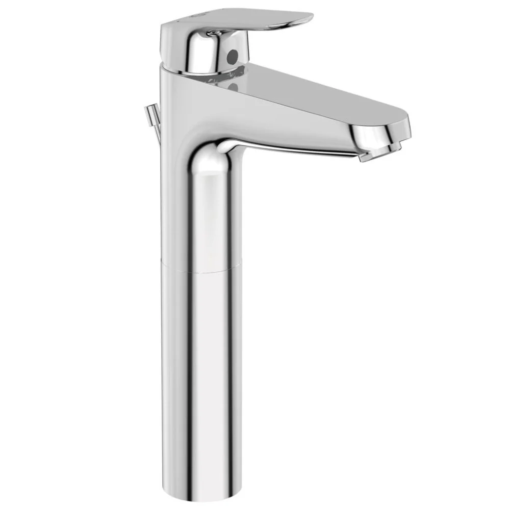Baterie lavoar pe blat Ideal Standard Ceraflex Vessel, cu ventil metalic pop-up