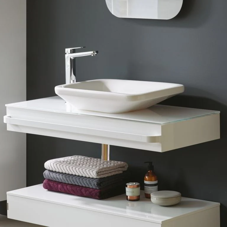 Baterie lavoar pe blat Ideal Standard Tonic II, cu ventil pop-up, H29 cm