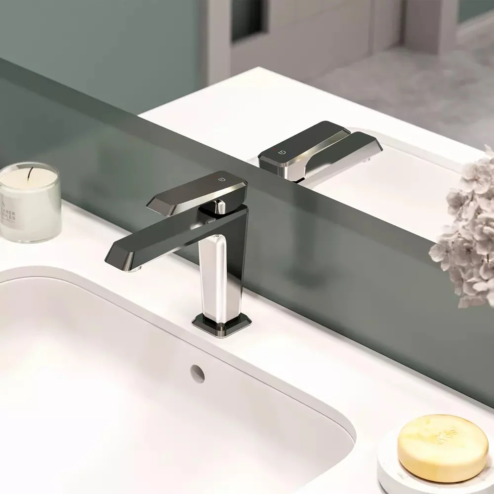 Baterie lavoar crom FDesign Brina, cu ventil click-clack