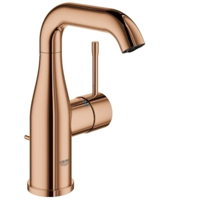 Baterie lavoar cupru Grohe Essence, M cu ventil pop-up