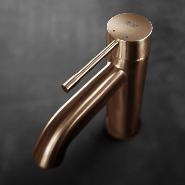 Baterie lavoar cupru mat Grohe Essence, S fara ventil