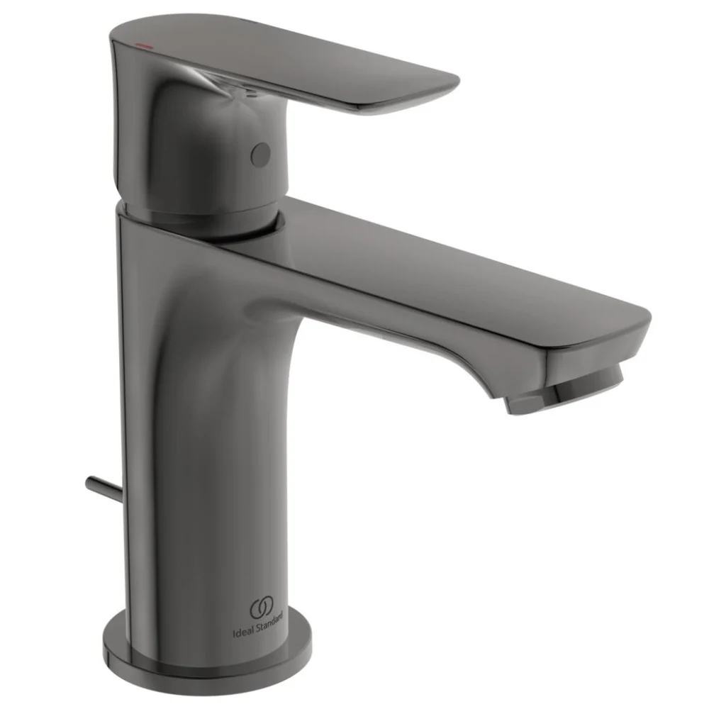 Baterie lavoar gri Ideal Standard Connect Air, cu ventil metalic