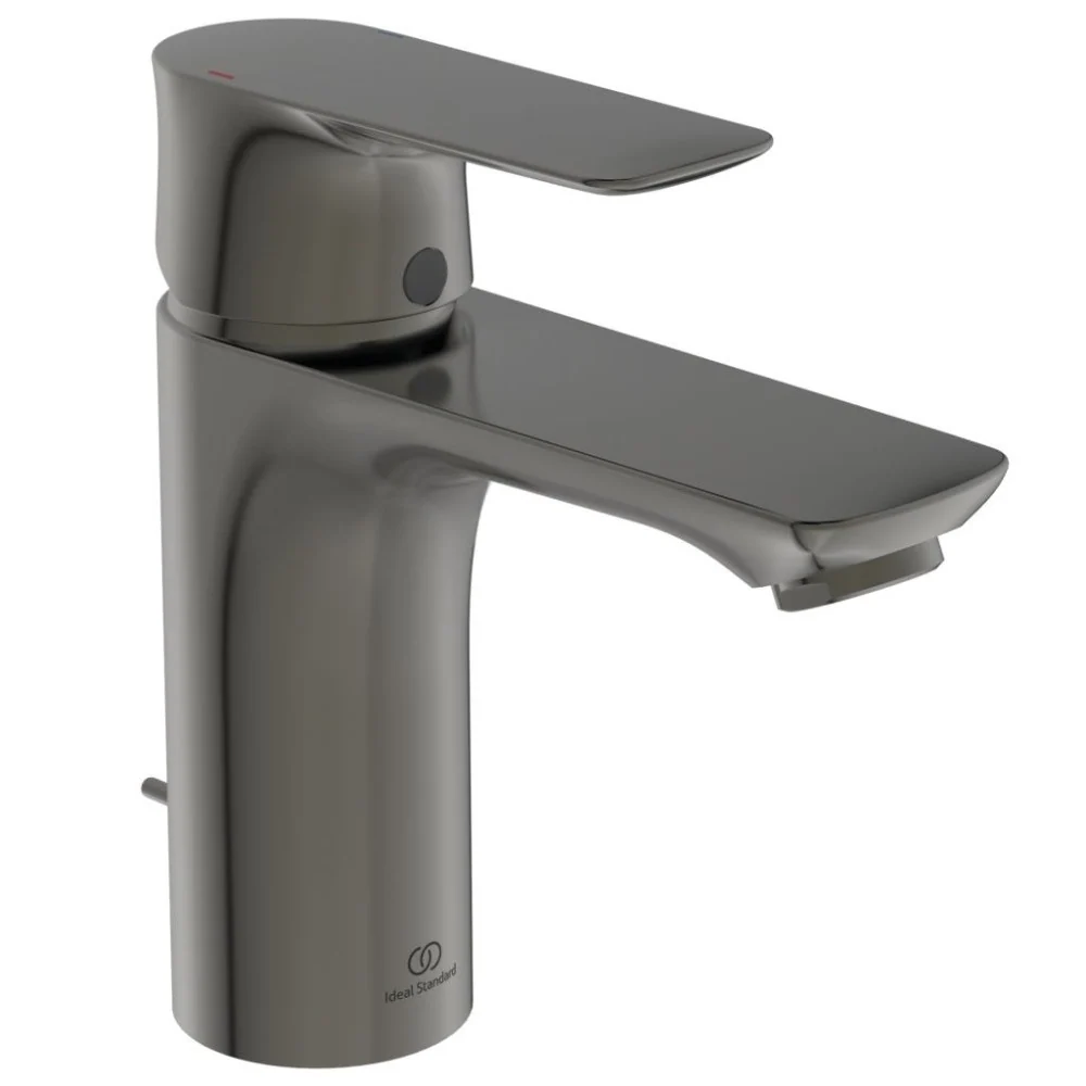 Baterie lavoar gri Ideal Standard Connect Air FirmaFlow, cu ventil metalic