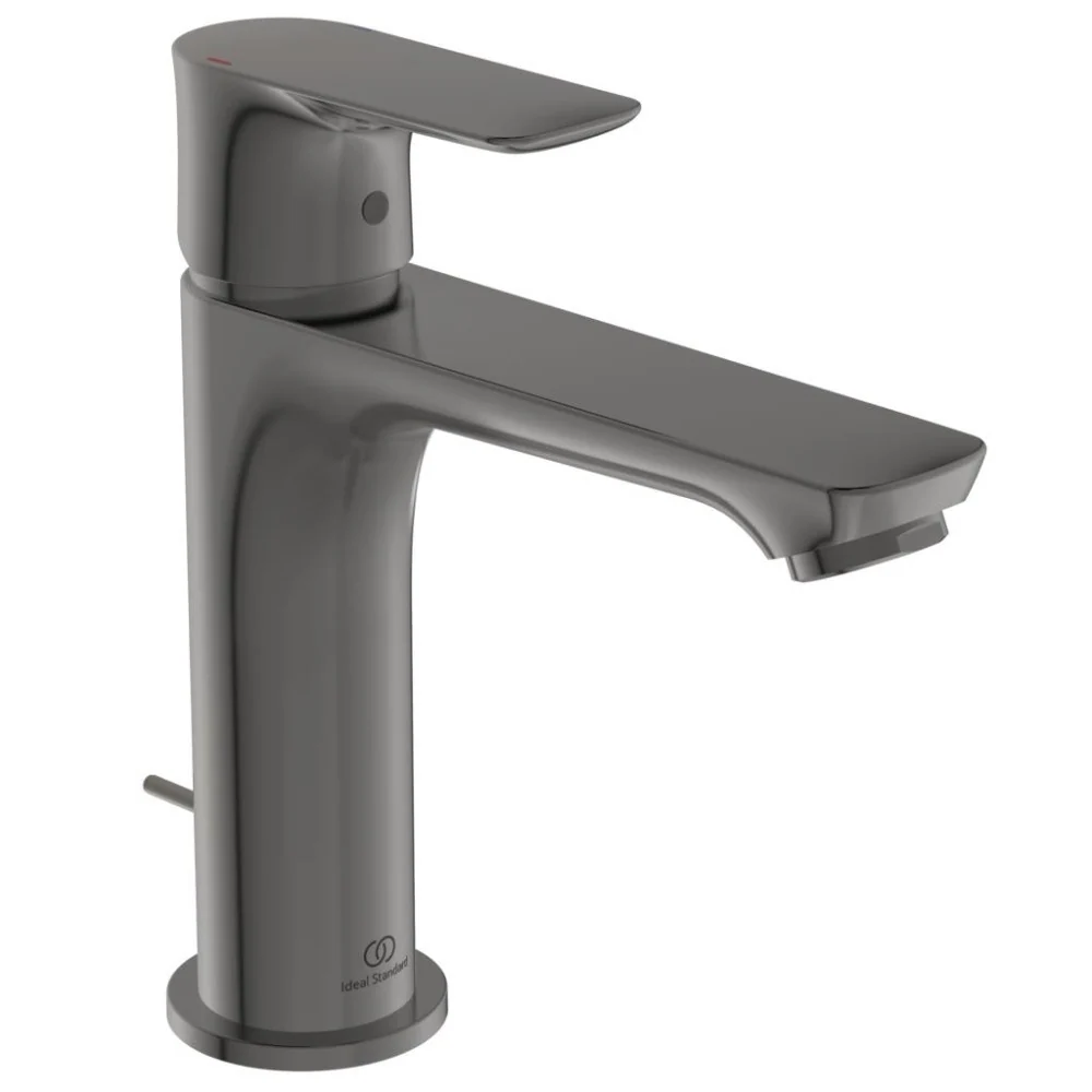 Baterie lavoar gri Ideal Standard Connect Air Grande, cu ventil metalic