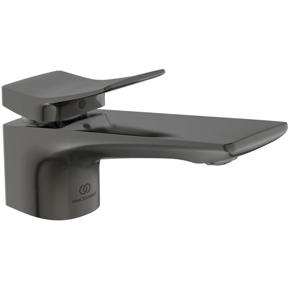 Baterie lavoar gri lucios Ideal Standard Conca, cu ventil pop-up