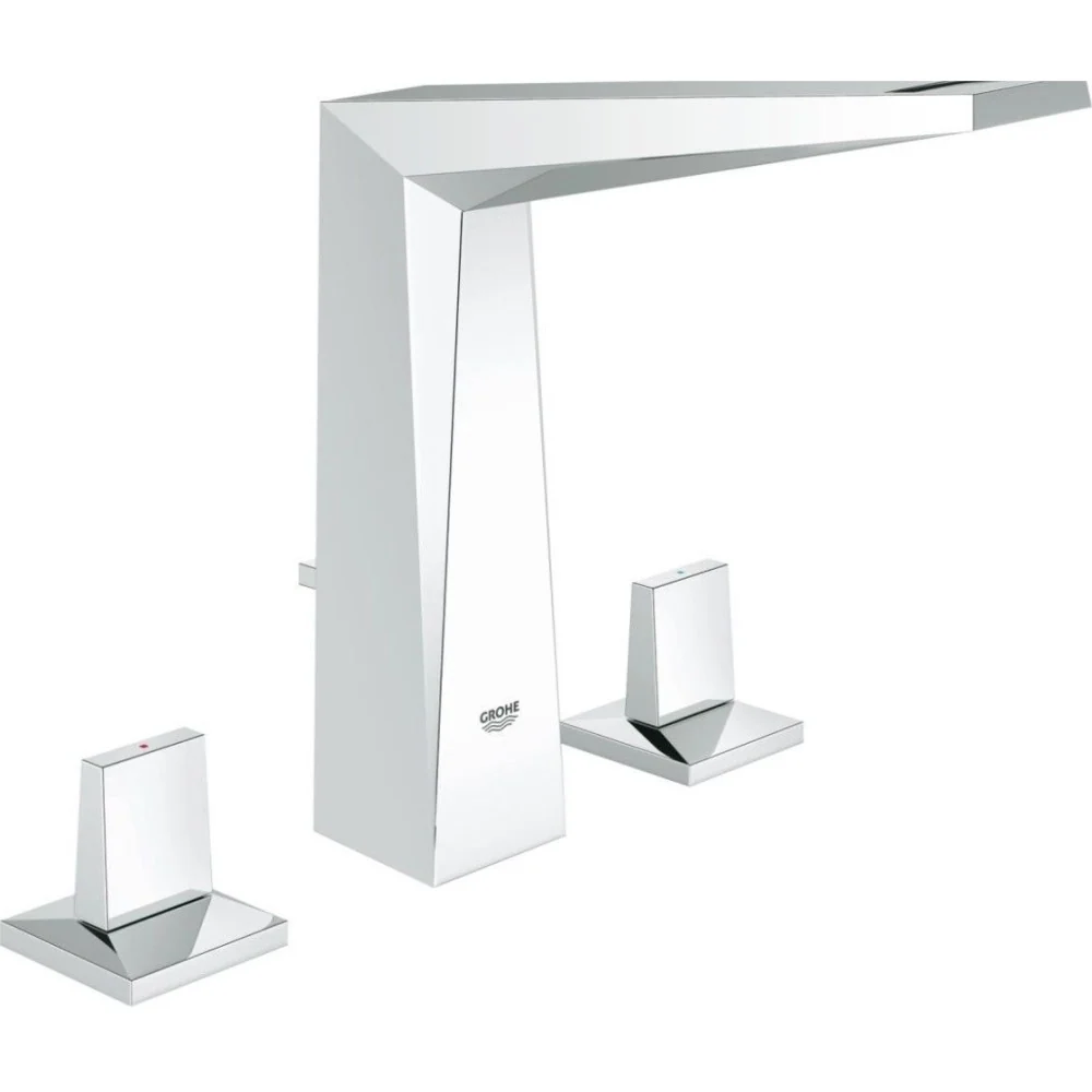 Baterie lavoar Grohe Allure Brilliant, dubla comanda, cu 3 gauri