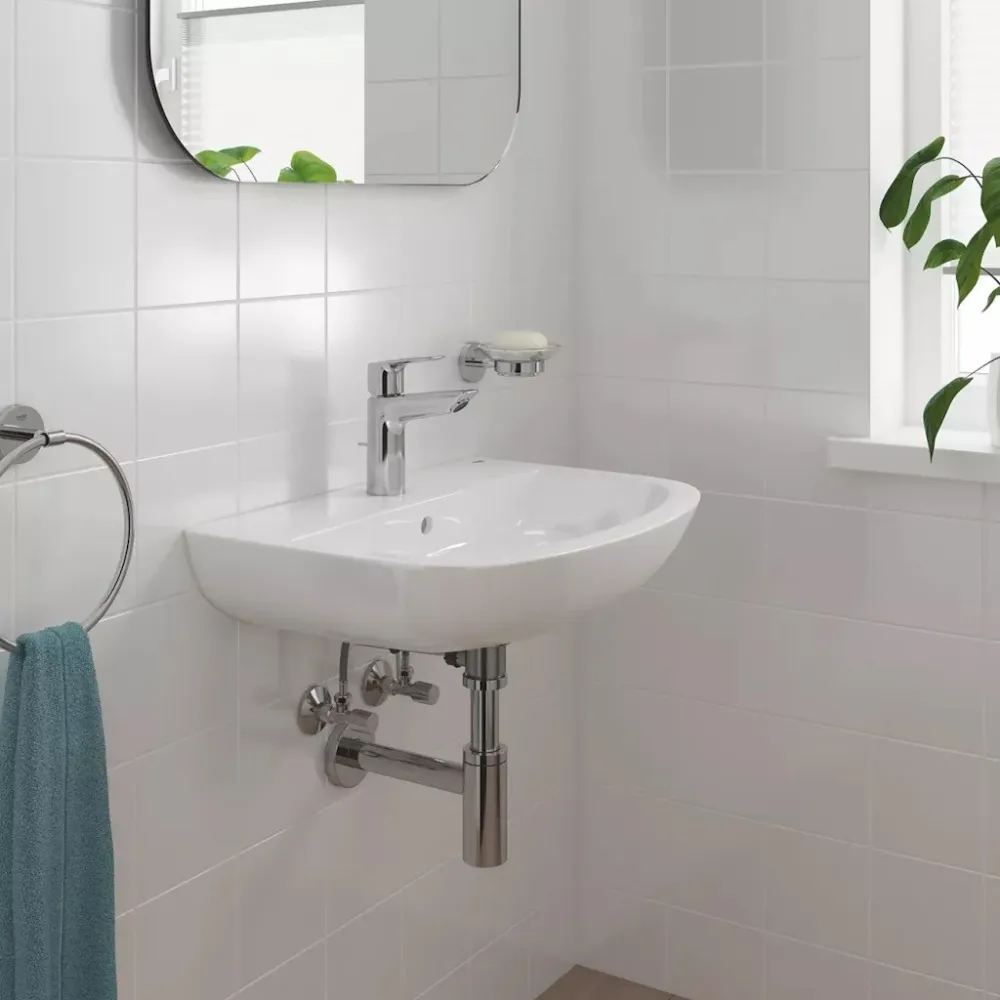 Baterie lavoar Grohe BauLoop, cu ventil pop-up marime M, crom