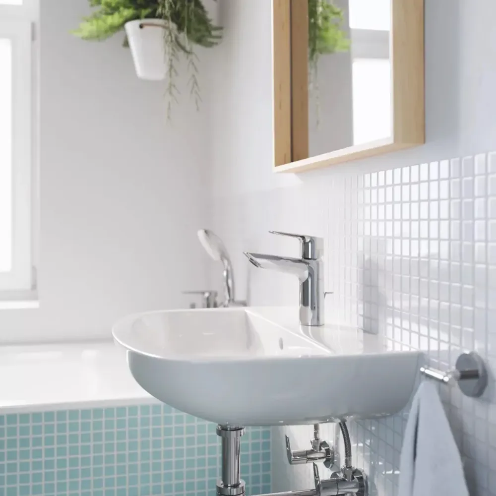 Baterie lavoar Grohe BauLoop, cu ventil pop-up marime M, crom