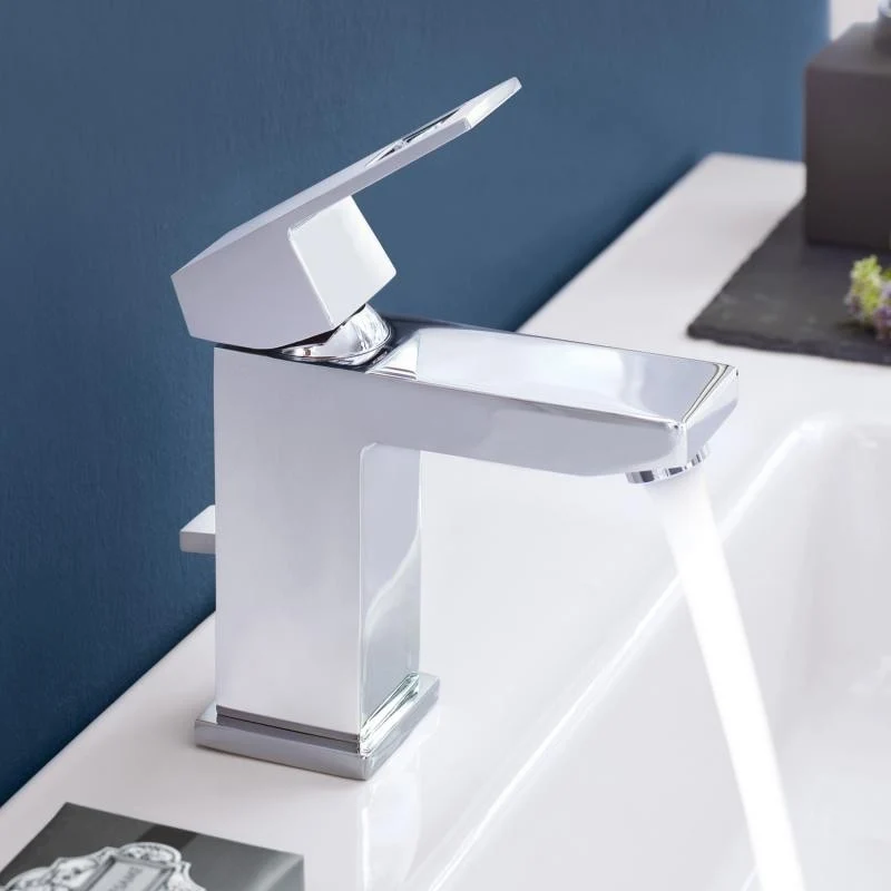 Baterie lavoar Grohe Eurocube, cu ventil pop-up si limitator debit, marime S