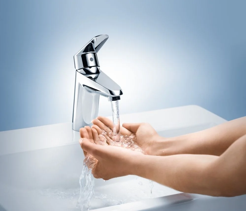 Baterie lavoar Grohe Eurodisc Cosmopolitan, cu ventil pop-up si limitator debit, marime S