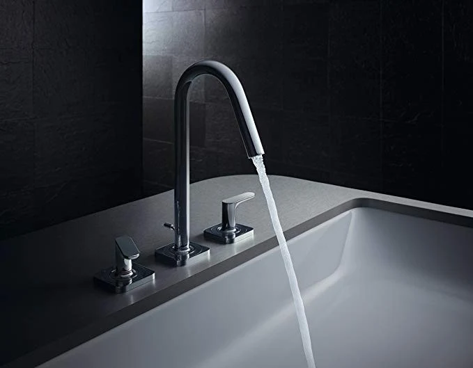 Baterie lavoar Hansgrohe Axor Citterio M 160, dubla comanda, cu ventil pop-up, manere tip L