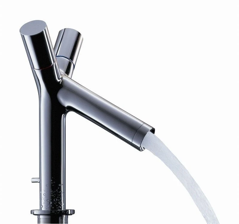 Baterie lavoar Hansgrohe Axor Starck 80, dubla comanda, cu ventil pop-up