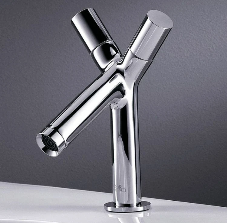 Baterie lavoar Hansgrohe Axor Starck 80, dubla comanda, cu ventil pop-up
