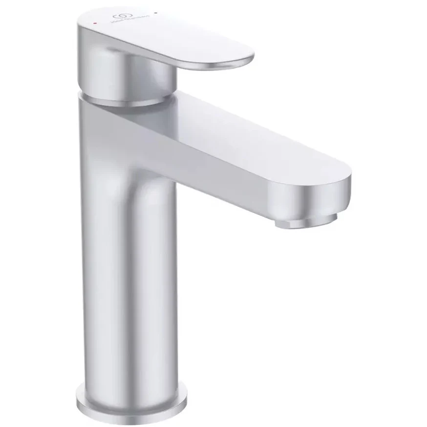 Baterie lavoar Ideal Standard Cerafine O cu ventil click-clack, argintiu mat (silver)