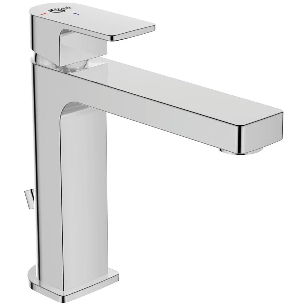 Baterie lavoar Ideal Standard Edge Grande Blue Start, H17 cm, ventil metalic