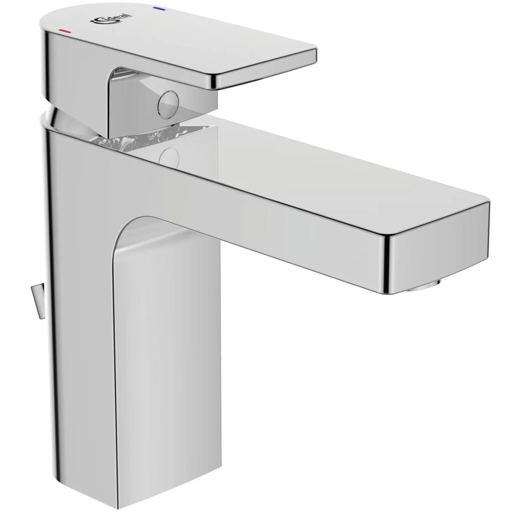 Baterie lavoar Ideal Standard Edge, cu ventil metalic, H15 cm