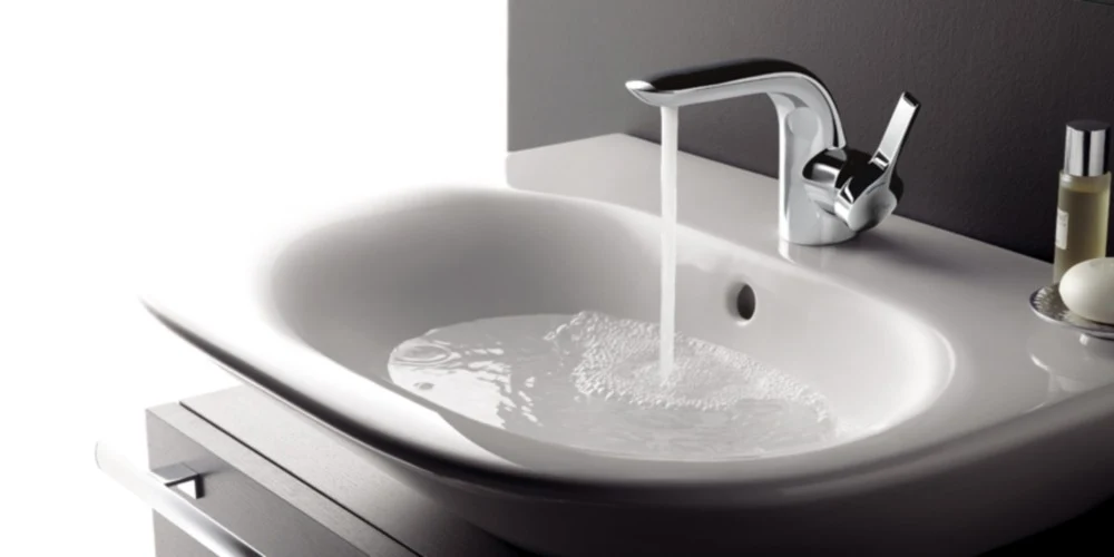 Baterie lavoar Ideal Standard Melange, cu ventil metalic pop-up