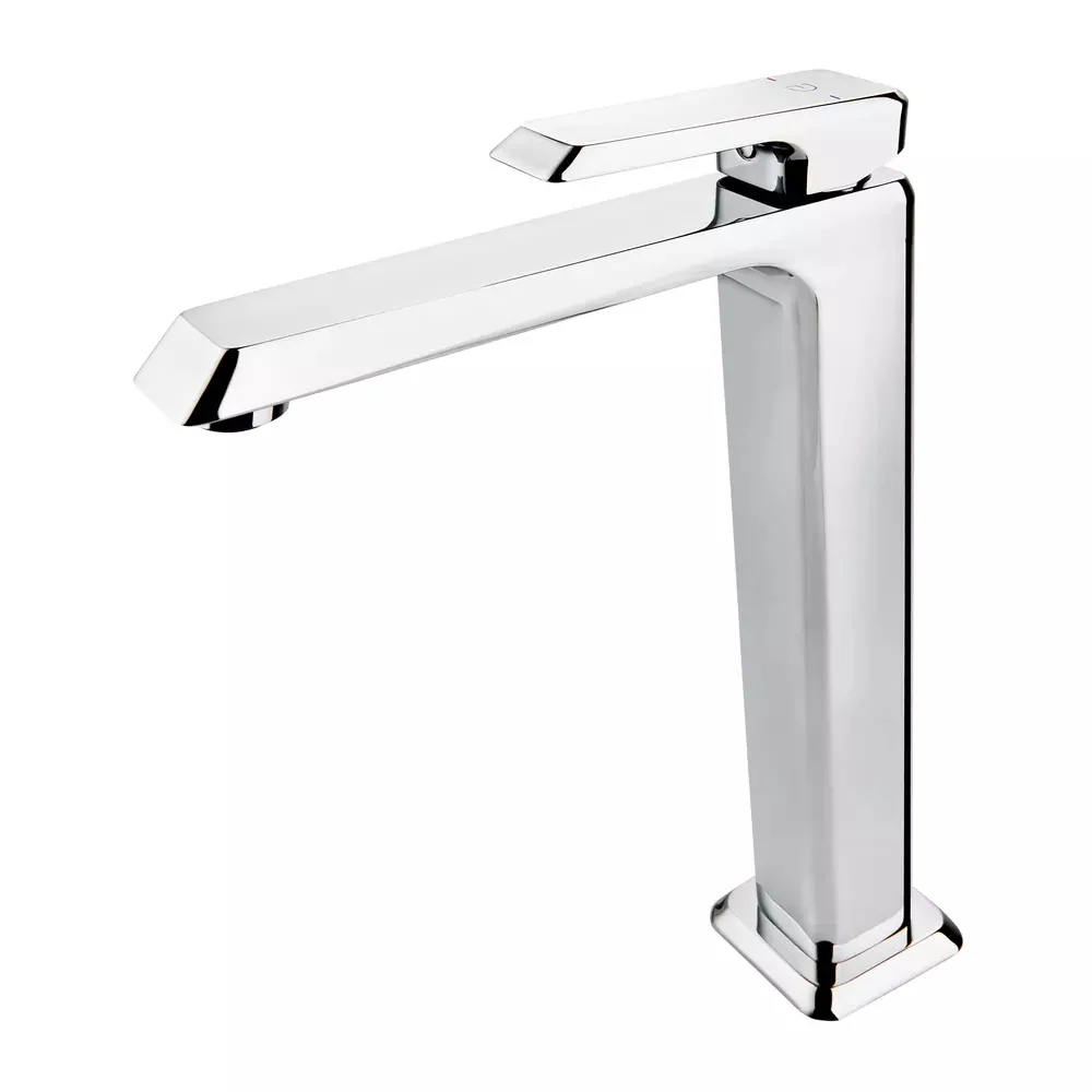 Baterie lavoar inalta crom FDesign Brina, cu ventil click-clack