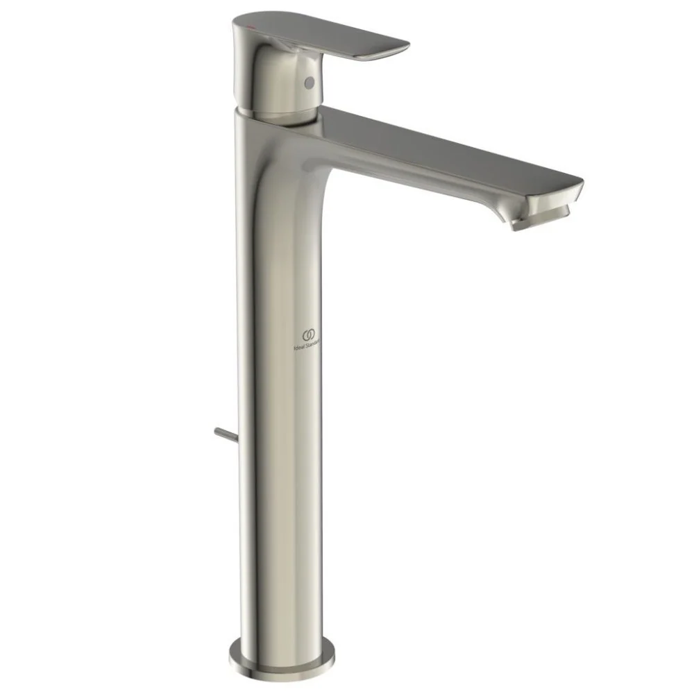 Baterie lavoar inalta gri argintiu Ideal Standard Connect Air, ventil metalic