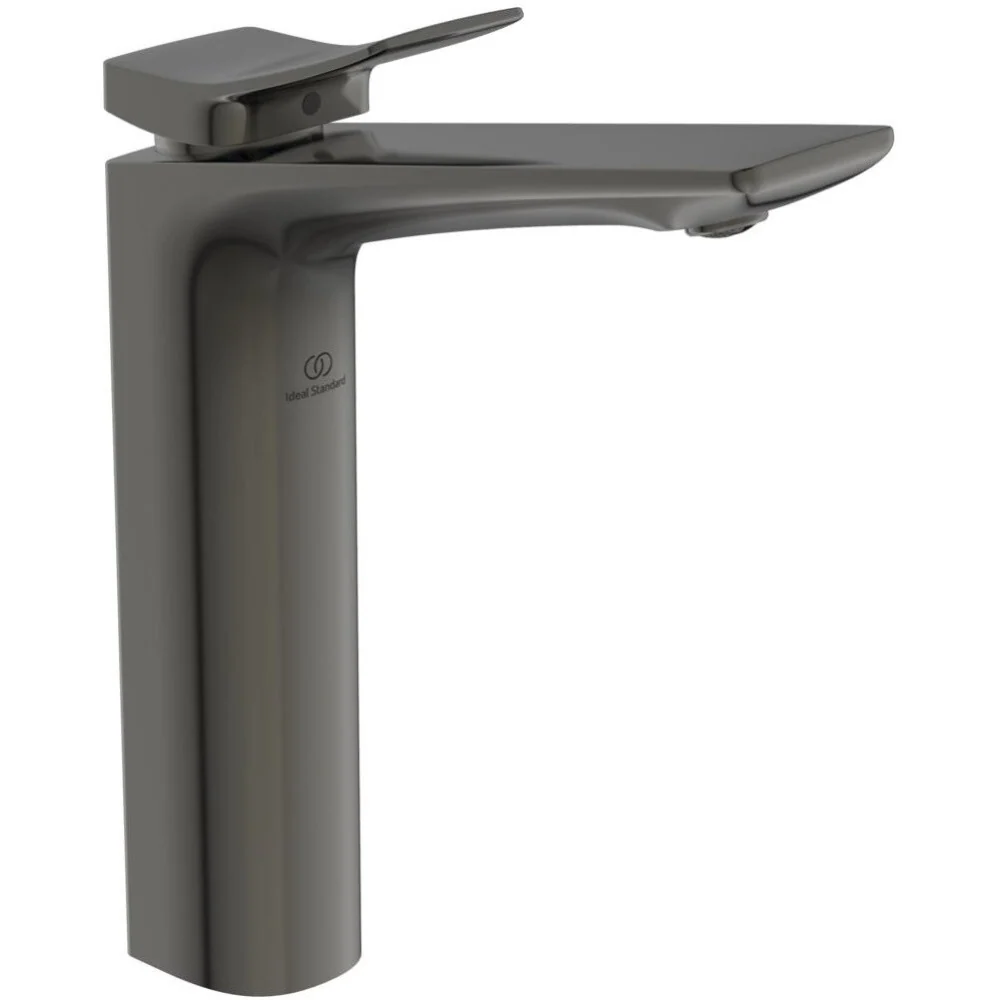 Baterie lavoar inalta gri lucios Ideal Standard Conca, cu ventil pop-up