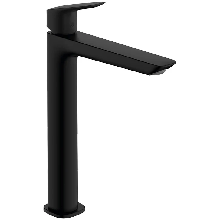 Baterie lavoar inalta Hansgrohe Logis 240, ventil pop-up, negru mat