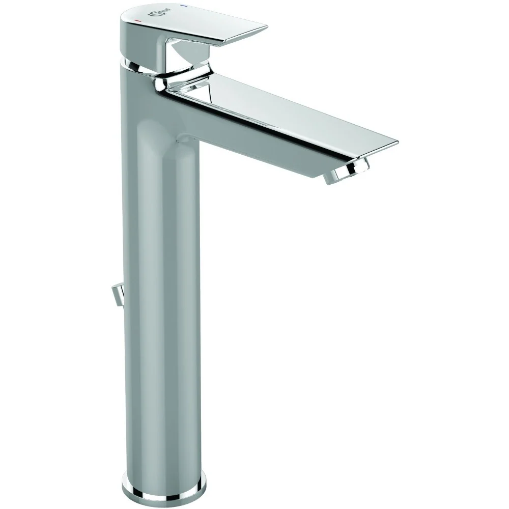 Baterie lavoar inalta Ideal Standard Tesi, cu ventil metalic pop-up, H30 cm