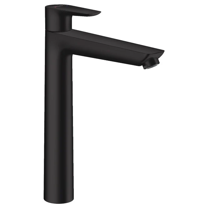 Baterie lavoar inalta neagra mat Hansgrohe Talis E 240, cu ventil metalic pop-up