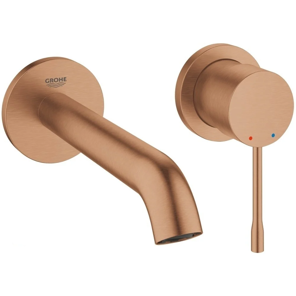 Baterie lavoar incastrata cupru mat Grohe Essence, M fara ventil
