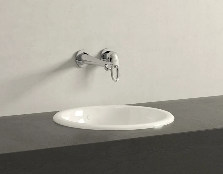 Baterie lavoar incastrata Grohe Eurostyle, maner decupat