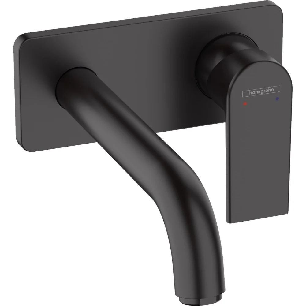 Baterie lavoar incastrata neagra mat Hansgrohe Vernis Shape