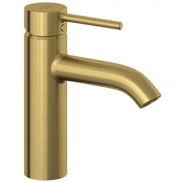 Baterie lavoar Kludi Bozz 100, cu ventil click-clack, auriu periat (brushed gold)