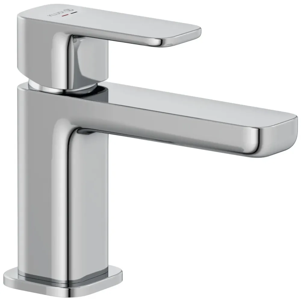 Baterie lavoar Kludi Renon cu ventil click-clack, H13 cm, crom