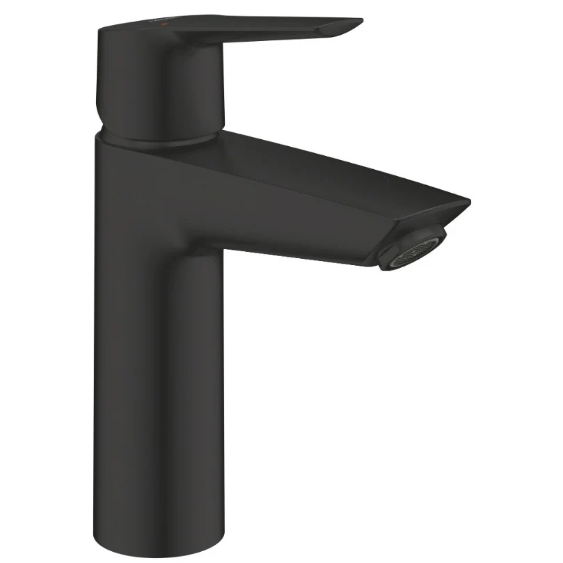 Baterie lavoar neagra mat Grohe Start, cu ventil click-clack, marimea M