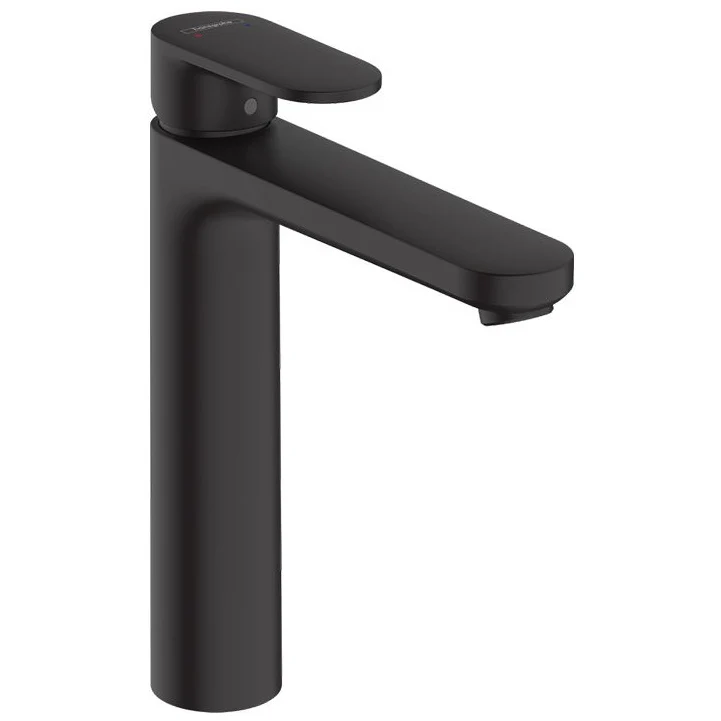 Baterie lavoar neagra mat Hansgrohe Vernis Blend 190, cu ventil pop-up