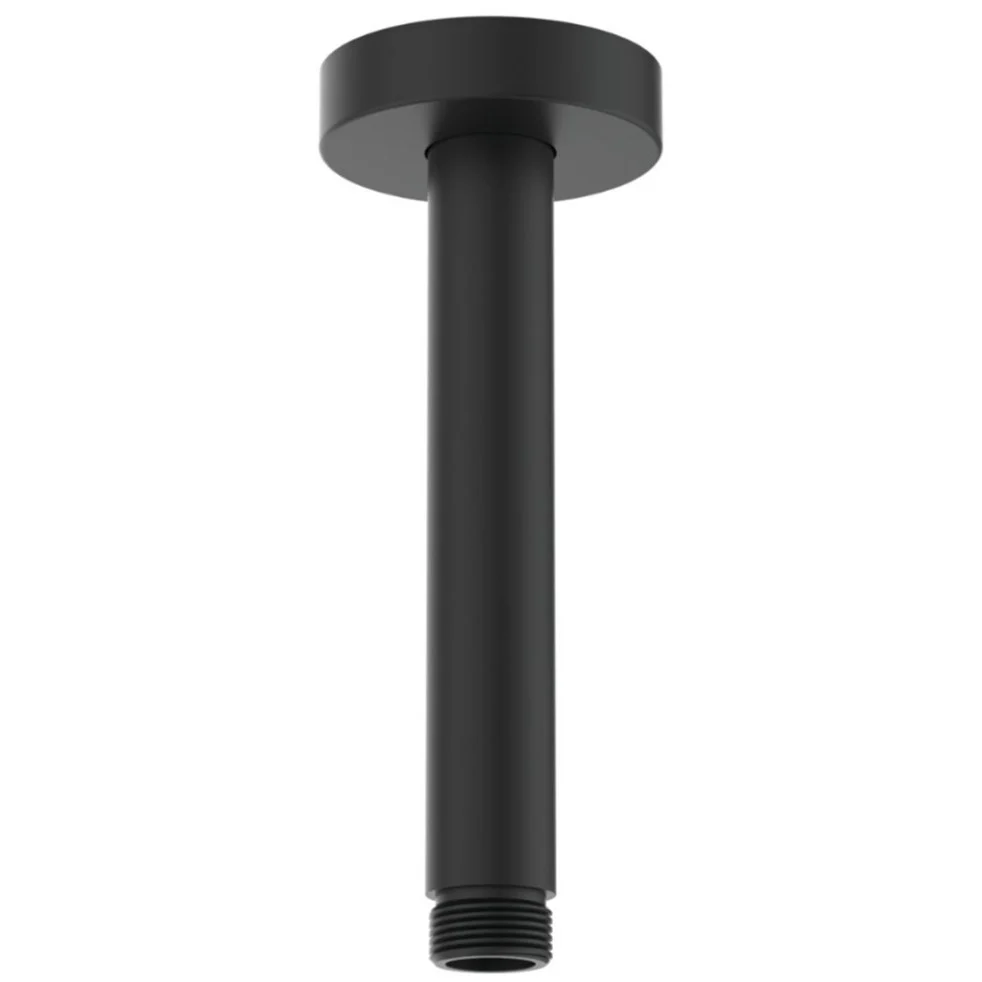 Brat dus fix Ideal Standard IdealRain, montaj pe tavan 17 cm, negru mat (silk black)
