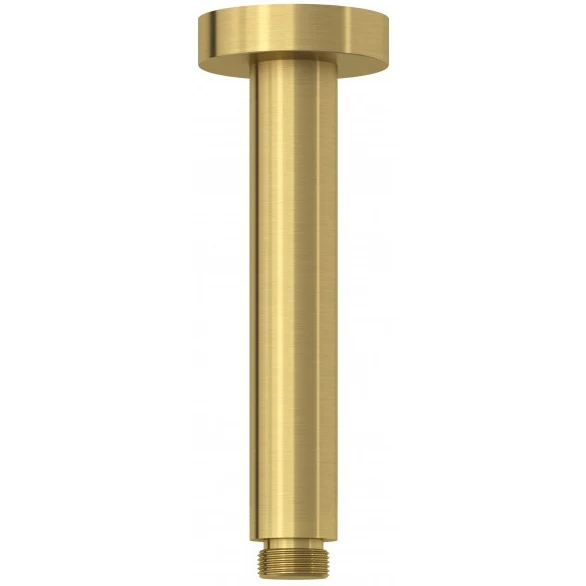 Brat dus fix Kludi -QA, montaj pe tavan H18 cm, auriu periat (brushed gold)