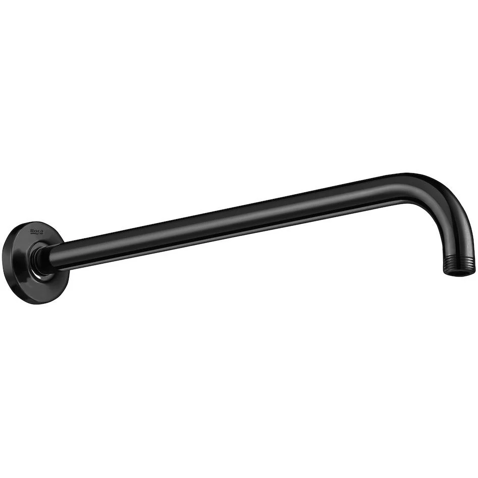 Brat dus fix Roca Roca RainSense, 40 cm, negru mat (brushed black titanium)