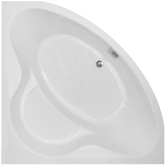 Cada baie pe colt semirotunda Belform Equilibra acril 120x120 cm