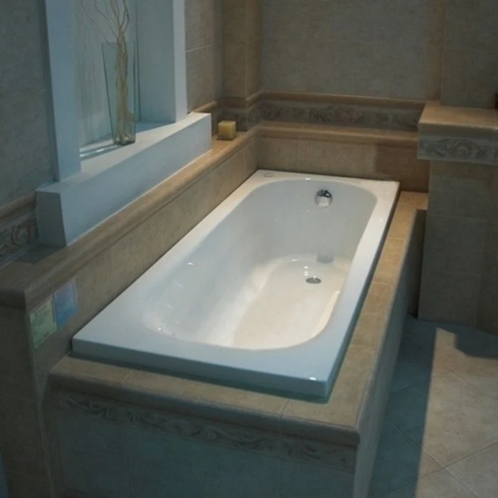 Cada baie dreptunghiulara Belform Blanca acril 150x70 cm