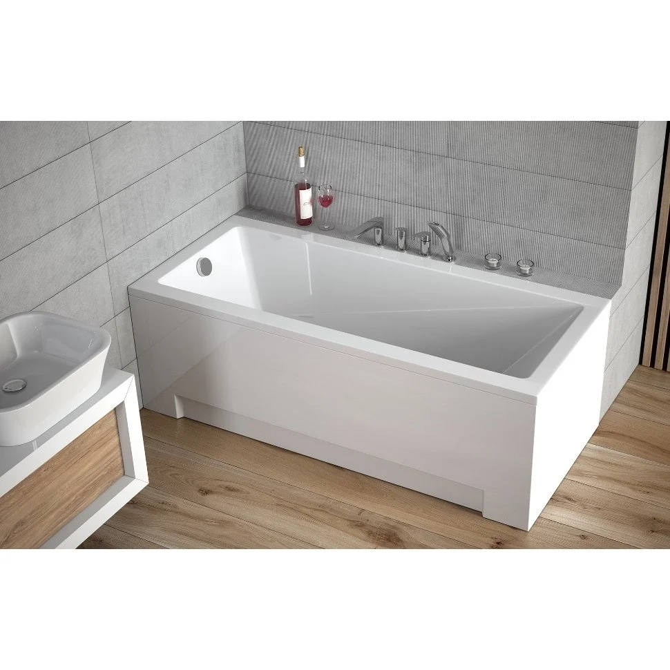 Cada baie dreptunghiulara Besco Modern acril 130x70 cm