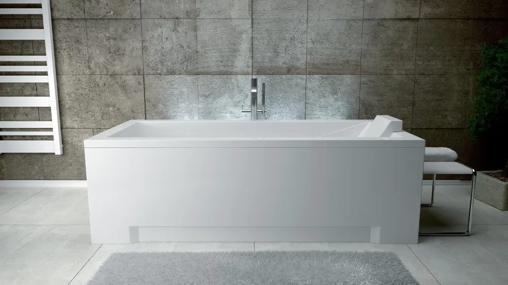 Cada baie dreptunghiulara Besco Modern acril 130x70 cm