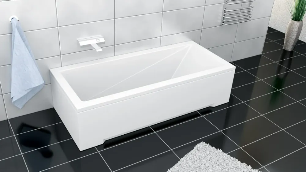 Cada baie dreptunghiulara Besco Modern acril 140x70 cm
