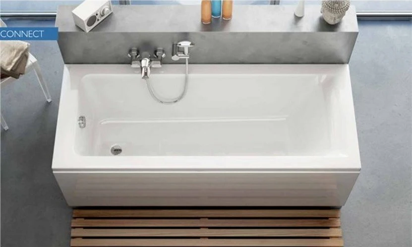 Cada baie dreptunghiulara Ideal Standard Connect Air acril 170x80 cm, set complet