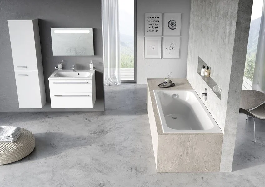 Cada baie dreptunghiulara Ravak Chrome Slim acril 170x75 cm