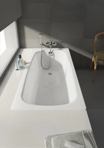 Cada baie dreptunghiulara Roca Contesa otel emailat 160x70 cm