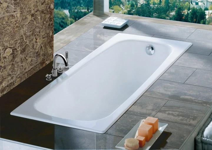 Cada baie dreptunghiulara Roca Contesa otel emailat 160x70 cm