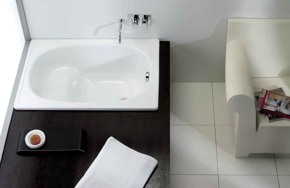 Cada baie dreptunghiulara Roca Contesa-Banaseo otel emailat 100x70 cm