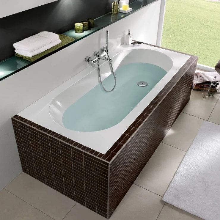 Cada baie dreptunghiulara Villeroy & Boch Oberon compozit 160x75 cm