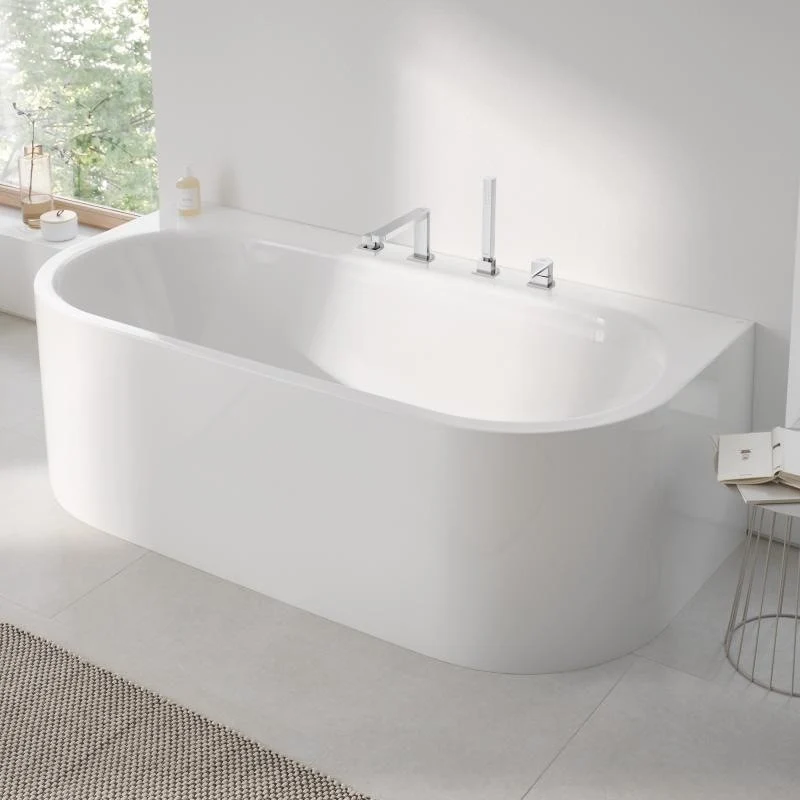 Cada baie ovala Grohe Essence otel emailat 180x85 cm
