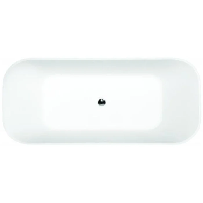 Cada freestanding dreptunghiulara Besco Assos Glam compozit 160x70 cm, antracit (graphite)